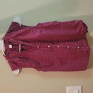 NWT Old Navy button front tank blouse.  Pink and burgundy.  Size Xs